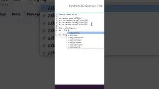 Python 3D Scatter Plot 