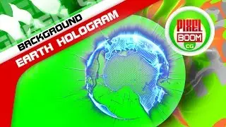 Animated Backgrounds Escape from the Earth Hologram - Footage PixelBoomCG