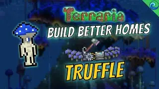 Making TRUFFLE a Custom NPC Home in Terraria! || Terraria Build Ideas || Speedbuild