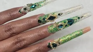 Acrylic Nails Live! @Maniology 3xl Nails Stamping nail art #viral #fyp #Nails #acrylic