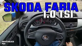 2018 Skoda Fabia 1.0 TSI 95 hp 0-100 km/h and driving POV