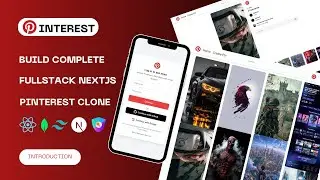 Fullstack Pinterest Clone with Next.js 14: NextAuth, MongoDB, & Advanced Features (Episode 1)