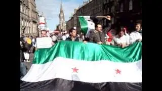 Syrian Protesting in Royal Mile Edinburgh After Darya Massacre 26-8-2012 - Part4