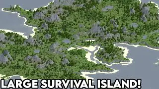 Minecraft Large Survival Island Build! (Worldpainter)