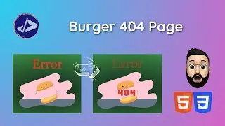 404 Page | Customized Dev | Burger 404 Page using HTML & CSS