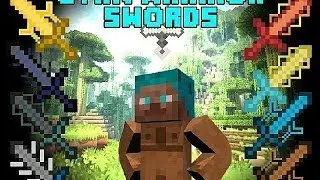 Minecraft обзор модов #3 Cyan Warrior Swords