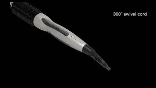 MIRACOMB Hair Curler Straightening Brush Ceramic Tourmaline Cool Touch PRO Multi Styler