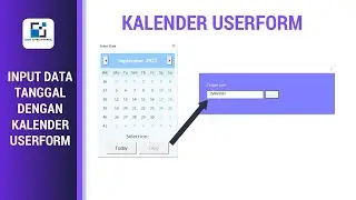 INPUT DATA TANGGAL DENGAN FORM KALENDER | FORM KALENDER | KALENDER USERFORM