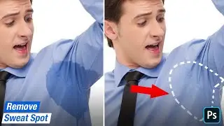 How to Fix Sweat Spots in Shirt using Photoshop | Remove sweat spots or stains in photoshop
