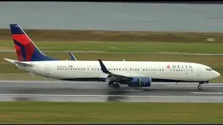 *RARE* FIRST EVER Delta Airlines Boeing 737-900ER [N808DN] landing in PDX