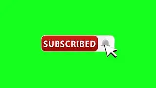 ROYALTY FREE COPYRIGHT youtube subscribe button and notification green screen chroma key background