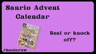 Opening Sanrio Advent Calendar #sanrio #advent #toy #hootcrew #thenightowl