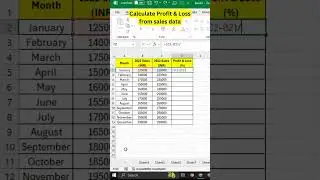 Calculate Profit and Loss in excel | interview question and answer | #excel