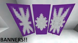 How To Make A Snowflake Banner in MINECRAFT!