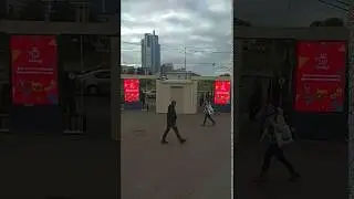 Видеоотчет: интерактивная остановка (Минск, Немига)