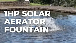 1hp Solar Aerator Fountain (Air-O-Lator Carnival) Installed in Australian Pond