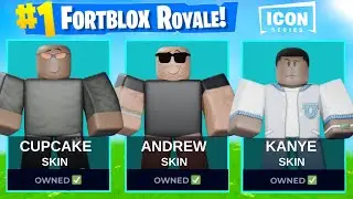 The *RANDOM ICON* SKIN CHALLENGE In Fortblox Battle Royale!