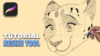Procreate Tutorial: How to use the Resize Tool