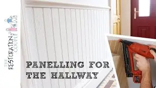 Panelling a Wall using Matchboard | Hall, Stairs and Landing