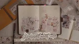 340 JOURNAL WITH ME; Weekly memory keeping spread on my thinking of you book