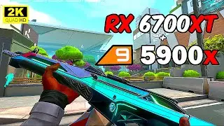 Valorant Gameplay (Max Settings) - RX 6700XT + R9 5900X [ 350+ FPS ]