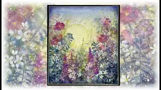 SUMMERTIME! - "SummerHaze" - faux watercolor technique made easy - Video Tutorial