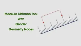 Measure Distance Tool with Blender Geometry Nodes | Free Download On Github