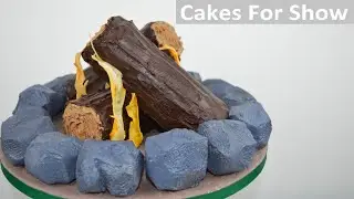 Making a Campfire Cake
