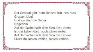Westernhagen - Neger Lyrics