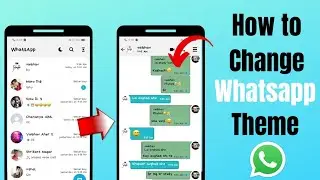 How to change theme in whatsapp | change whatsapp theme and home screen background | GB Whatsapp