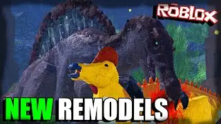 NEW JURASSIC PARK SPINOSAURUS REMODEL + Cory Remodel | Dinosaur Simulator