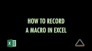 How to record a macro in Excel