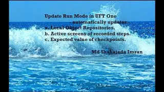 Update Run Mode in OpenText UFT One || HP QTP || MF UFT || VB Scripting