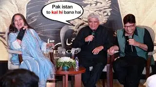 Javed Akhtar's Witty Speech On Pakistan  In Front of Shabana Azmi