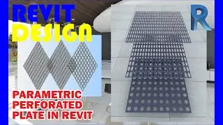 RD073. How to make Parametric Perforated Plate or Panel in Revit.