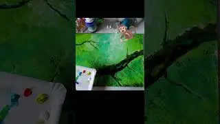 Mystischen Dschungel in 40 Sekunden malen #Shorts #Tutorial #kunstunterricht
