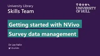 36   Survey data management [NVivo Release 1]