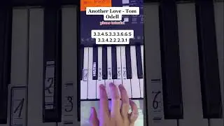 Another Love - Tom Odell | Easy Piano Tutorial #piano #shorts