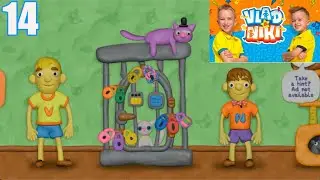 Vlad and Niki 12 Locks Level 14 Walkthrough - Help them rescue the Cute Cat (RUD Present)