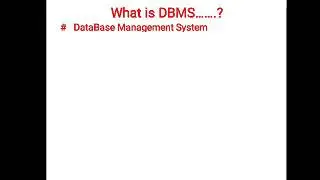 Dbms