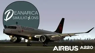 Deanarica Simulations A220-300 FMOD Preview 2