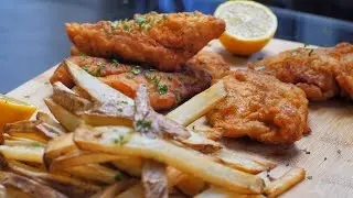 BEST Fish n Chips I've EVER Had! (Catch and Cook, EASY Homemade!)