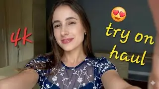 (4k) Fashion Lingerie & Bikini + See though Transparent Try On Haul  | Transparent Bikini Haul | #7