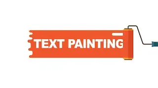 after effects tutorial - text painting animation with paint roller