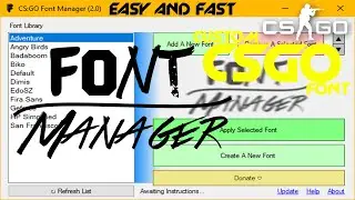 The Easiest Way To Apply The BEST Custom Fonts In Counter Strike (Quick And Easy Tutorial)