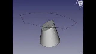 FreeCad Развёртка усечённого конуса