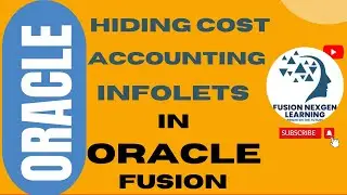 How to hide infolets on Cost Accounting work area?