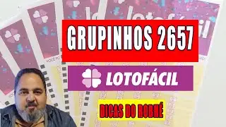LOTOFÁCIL SEM MISTÉRIO - GRUPINHOS 2657