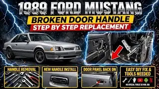 1989 Ford Mustang How to replace the broken door handle step by step