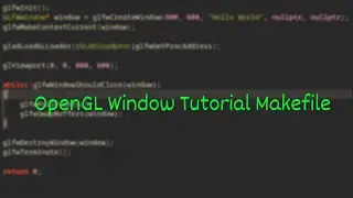 OpenGL linux Vscode Makefile tutorial